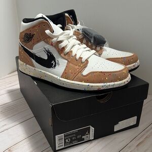 NEW Air Jordan 1 Mid SE Paint Splatter